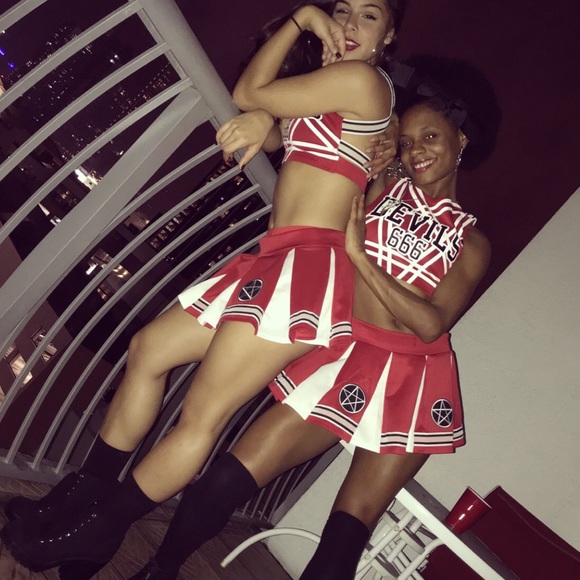 Dolls kill satan’s Halloween cheerleader set NWT Dolls kill satan’s Halloween cheerleader set NWT